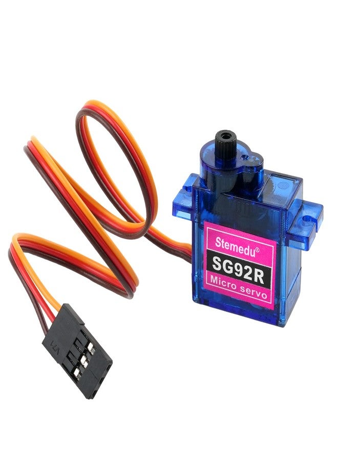 Stemedu 10PCS SG92R 9g Micro Servo Motor Mini Small Analog Servos Motor Metal Gear for Arduino RC Model Car Airplane Robot (Controlled Angle 180 Degree) - Image 4